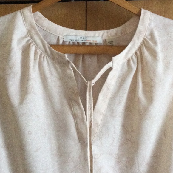 DEX V Neck Blouse w/Ties - Picture 3 of 6